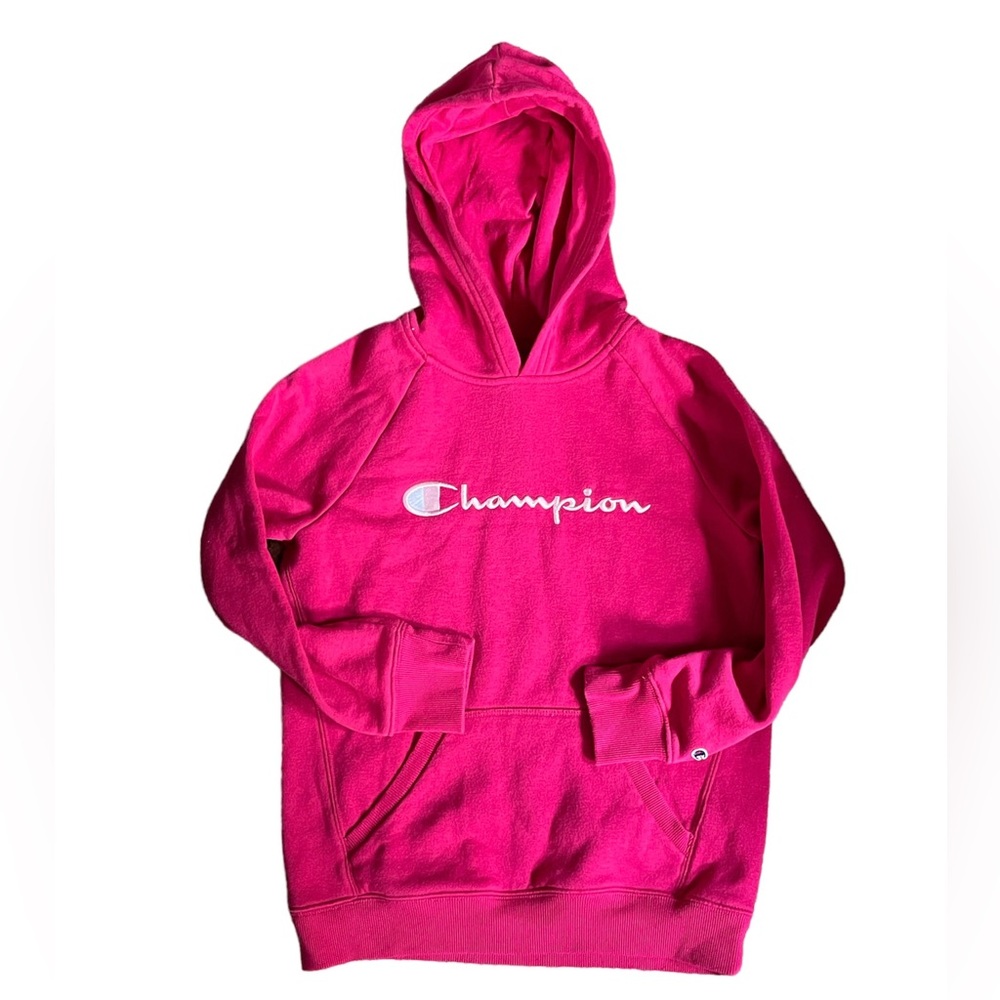 Girl’s Pink Champion Hoodie Sweater size Large